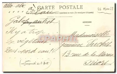 Bordeaux — Rzeka w Parku Bordelais — wydawca nieznany, nr 2 — Rewers