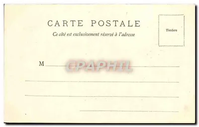 Bordeaux — Hôtel de Ville — W. F. Déposé — Verso