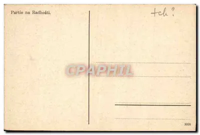 Część na Radhošti — scena pasterska z owcami i ludźmi — n° 3018 — Rewers
