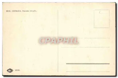 Ostrava — Teatro Nacional — editor JKO, n° 18/43 — Verso