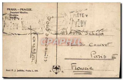 Praga — Panorama Hradčany — Nakl. F. J. Jedlička, Praha L, 339. — Rewers