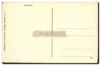 Potštýn — widok jeziora — wydawca Nakladatelství dopisnic K. Dvořáka, Vamberk — Rewers