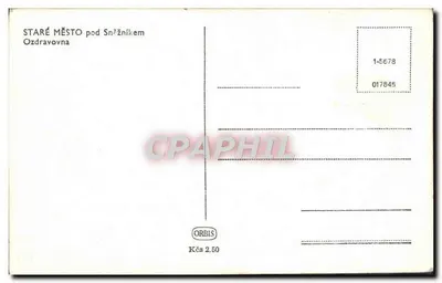 Staré Město pod Sněžníkem — Ozdravovna — editor ORBIS, n° 1-5678 — Verso