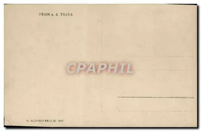 Zamek Thaya — widok z rzeki — G. Jilovsky, Praga — Rewers