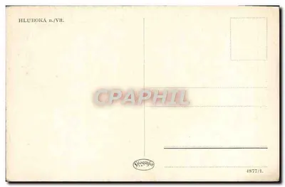 Zamek Hluboká n/Vlt. — widok panoramiczny — wydawca Bilografie, numer serii 1877/1 — Rewers