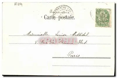 Kleine meisje die een dropje eet — A. B. Paris, No. 4 — Achterkant
