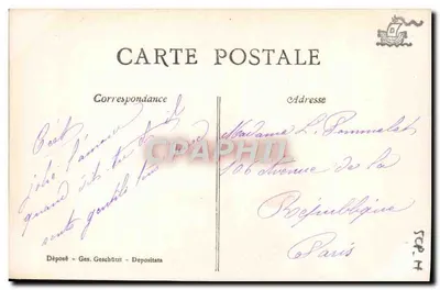 Miłość i piękno — scena lasu pod księżycem — wydawca AFS, nr 383/4 — Rewers