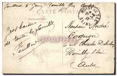 Paris — O Hotel de Ville — M. J. n° 527 — Verso