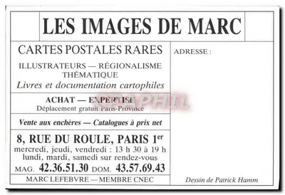 Les Images de Marc — Illustrateurs et Régionalisme — Dessin de Patrick Hamm — Verso