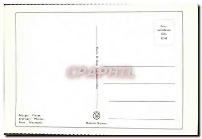 Norwegia: Winter — Foto Normann — Wydawca B. Oppi A/S, seria 13/69 — Rewers