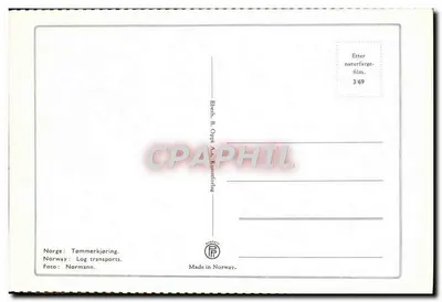 Norwegia: transport drewna — Wydawnictwo B. Oppl A/S, nr 3/69 — Rewers