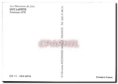 Guy LaFitte — muzyk jazzowy — CK 11 - pierwsza seria — Rewers