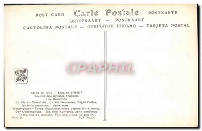 Vida ao Ar Livre — Les Bouillons — Salão de 1913 — Antoine Thivert — Verso