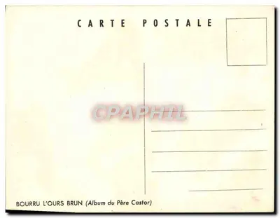 Bourru o Urso Marrom — Album do Père Castor — Verso