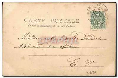 Mujer y niño — escena cómica — A.N. PARIS, n° III — Reverso