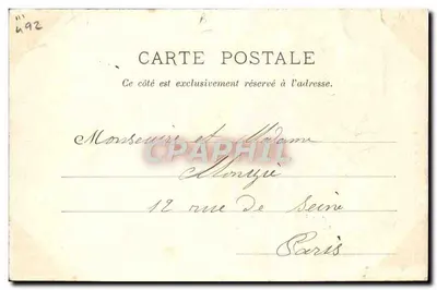 La femme avocat — portrait d'une femme en robe d'avocat — Cléolé A. Rotinat — Imp. Phot. Boyer et Cie, Nancy — Rewers