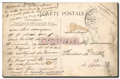 Zouaves — Le drapeau des Zouaves et souvenir du régiment — Éditeur ELD — Verso