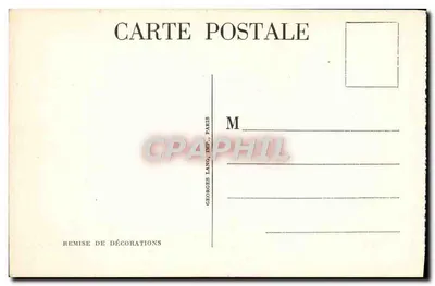 Entrega de condecorações — soldados em uniforme — Georges Lang, Paris — Verso