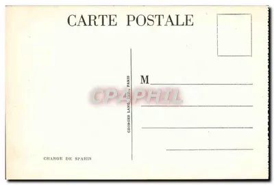 Carica di cavalleria — Editore Georges Lang, Parigi — Numero di serie non visibile — Verso