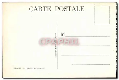 Cavalieri nelle montagne — Spahis in esplorazione — Georges Langlade, Parigi — Verso