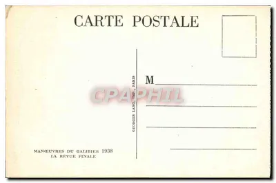 Manœuvres du Galibier — La Revue Finale — Georges Lang, Paris — Rewers