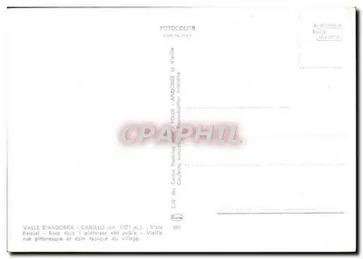 Canillo — Pittoreska wizja wsi — Potocolor, n°491 — Rewers