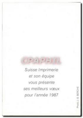 Dwie figury w złocie — detale strojów i fryzur — Suisse Imprimerie, 1987 — Rewers