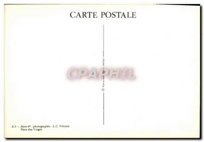 Praça dos Vosges — Paris 4e — fotografia L.C. Vénezia — Verso