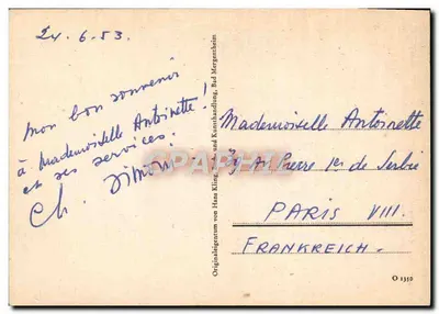 Bad Mergentheim — Marktplatz — wydawca Originaliegentum von Hans Kling — Rewers