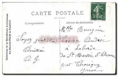 De kleine schoenmaker — scène van de reus — uitgever G. Car R.S. Parijs, n°5 — Achterkant