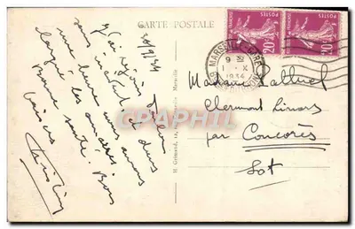 Paquebot Gouverneur Général JONNART — Cie Transatlantique — onbekende uitgever — Achterkant
