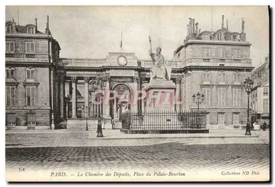 PARIS — A Câmara dos Deputados, Praça do Palácio-Bourbon — Collections ND Phot, n° 316