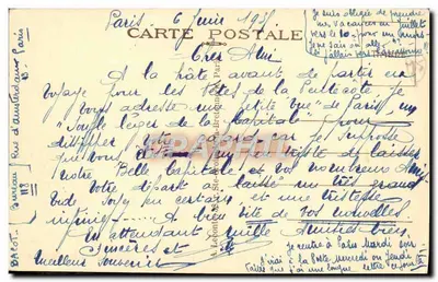 Paryż — Arc de Triomphe — Triumphal Arch — wydawca S. n°5 — Rewers