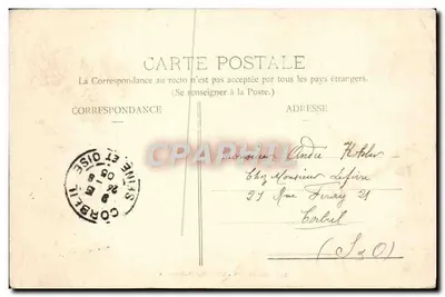 Stara pocztówka Besancon L'Hopital St Jacques — Rewers