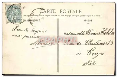Parco di Versailles - Il Bassin di Latone — Mme Moreau, edit., Versailles — Verso