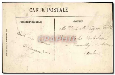 PARIS (VIe) — Fonte de Saint-Sulpice — Editor E. VV. Fils et Cie, Rue Lecatlier, Paris — Verso