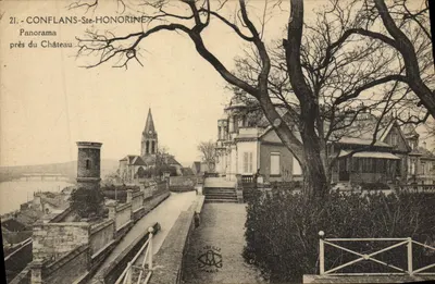 Conflans-Sainte-Honorine — Panorama perto do Castelo — Editor Labeille, Paris, n°21