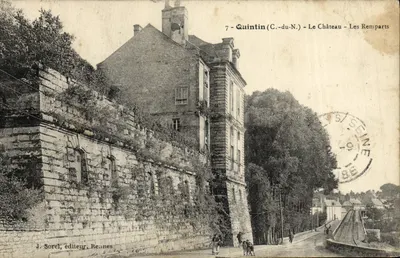 Quintin (C.-du-N.) - O Castelo - Os Muros — J. Sorel, editor, Rennes, n°7