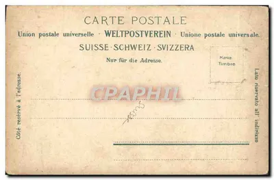 Parte de Zermatt — vista do Matterhorn — Verlag Gebr. Wahnlich, Prot. Kirchberg-Zurich, n° 5634 — Verso