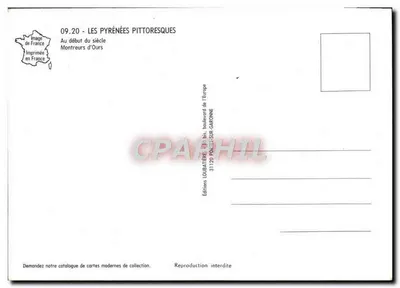 Mostradores de ursos nas Pirineus — No início do século — Edições LOUBATÈRE, 31120 PONTILLÉ-SUR-GARONNE — Verso