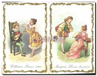 Gry dworskie — kolekcja Leroux 1882 — Imagerie Leroux du passé