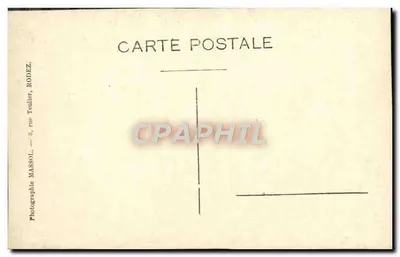 Papież — portret w stroju pontyfikalnym — Fotografia Massol, Rodez — Rewers