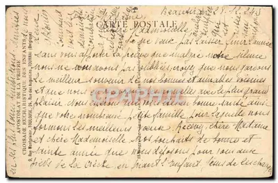 A Anunciação aos pastores — Os Mistérios de Jesus — Cliché Giraudon — Verso