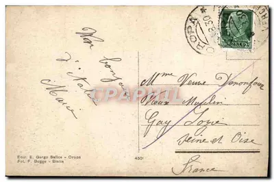 Vera Effigie della B.V. d'Oropa — N. 34 — Ediz. E. Gurgu Salica - Oropa — Rewers