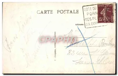 Zamek w PORNIC (Loire-Inf.) przed restauracją, ok. 1848 — Port — Rewers