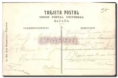 Figueras — Zamek San Fernando, Główne Wejście — J.M.F. — Rewers