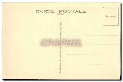 Malmaison (S.-et-O.) — Blick in den Musiksaal — A. Leconte, Paris — Rückseite
