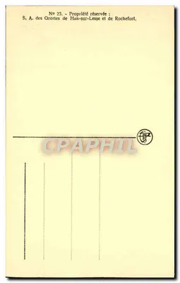 Grotas de Han — Gouffre de Belvaux, Vista interna — Editor: J. Lus, n° 23 — Verso