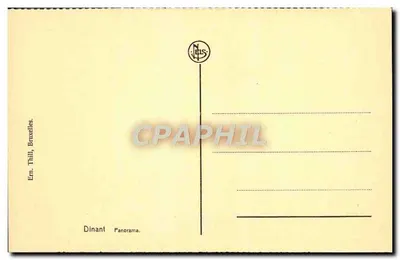 Dinant — panorama — Em. Thill, Bruksela, numer serii nie widoczny — Rewers