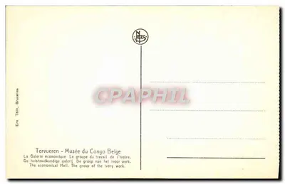 Galeria Econômica - Museu do Congo Belga — O grupo de trabalho de marfim — Verso